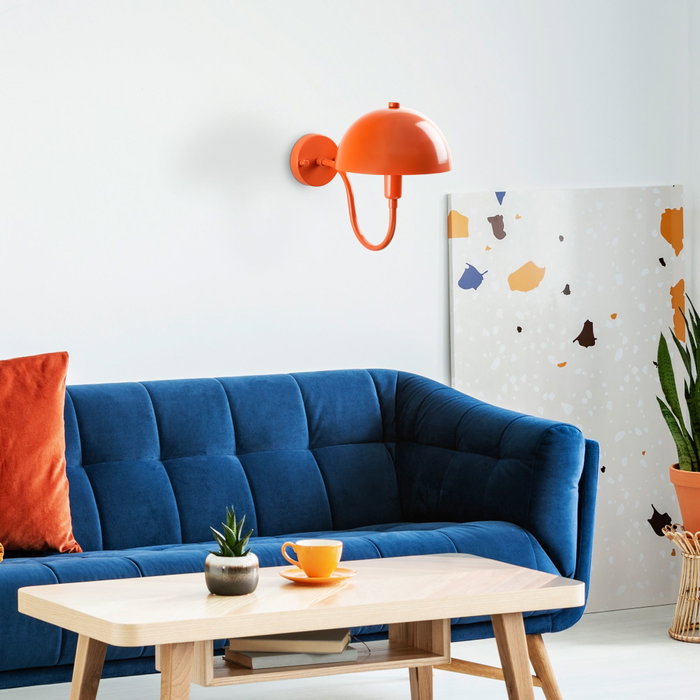 Opviq Lámpara de Pared de Metal Naranja Opviq Lámpara de Pared de Metal Naranja